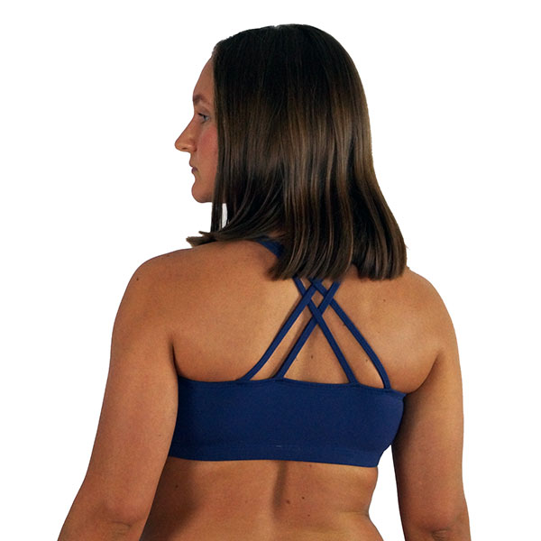 Strappy Navy Criss Cross Back Top