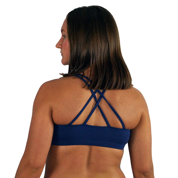Strappy Navy Criss Cross Back Top
