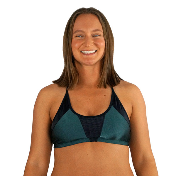 Green Shine Strappy Top - Image 1